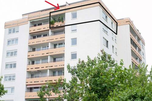 AnsichtSüden - 3 Zimmer Etagenwohnung zum Kaufen in Eggenstein-Leopoldshafen