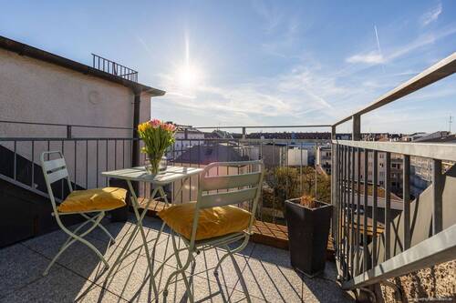 Dachterrasse in Westausrichtung - 