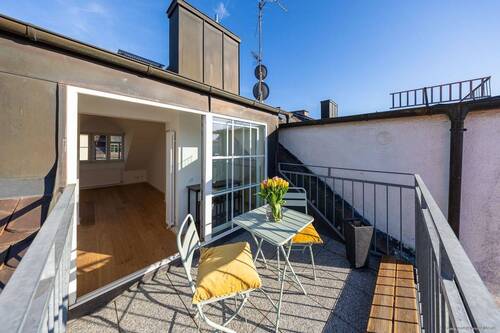 Dachterrasse in Westausrichtung - 