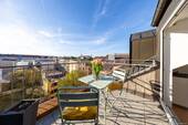 Dachterrasse in Westausrichtung - 