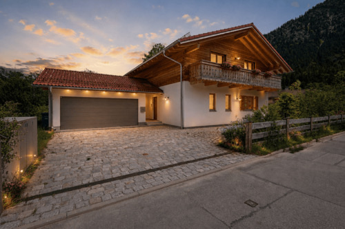 Ansicht Teil Visualisiert KI - Einfamilienhaus in Schliersee zum Kaufen