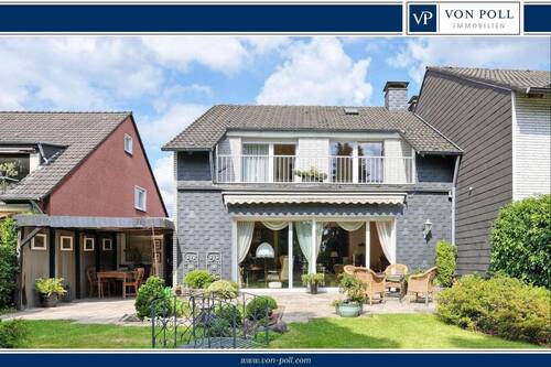 Ansicht Gartenseite - Attraktives Reihenendhaus auf großem Grundstück in ruhiger Wohnlage nahe Südpark