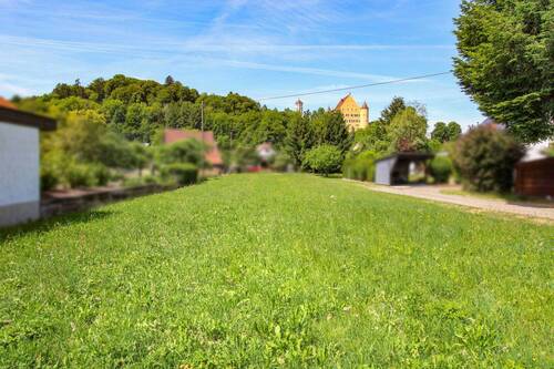 Blick zum Grundstück - Sehr schön gelegenes Grundstück in Balzheim