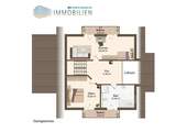 Grundrissskizze Dachgeschoss - 