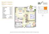 Grundriss 3-Zimmerwohnung 103 und 203 - 