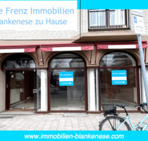 Sichtbare Erdgeschossfläche mit Schaufensterfrot - Büro oder Praxis in Blankenese - Hamburg