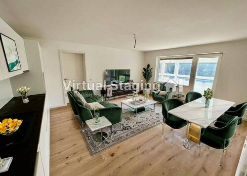 heller Wohnbereich mit Küche - 4 Zimmer Etagenwohnung zum Kaufen in München