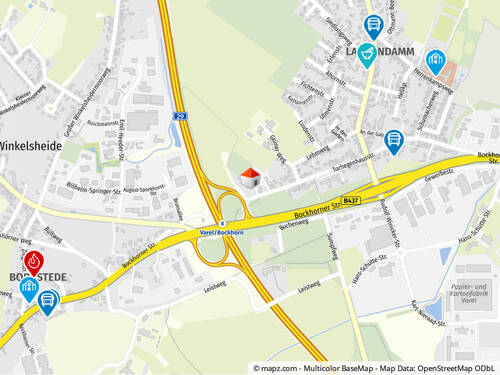 Geolyzer Kartenausschnitt - 5 Zimmer Einfamilienhaus in Varel / Langendamm
