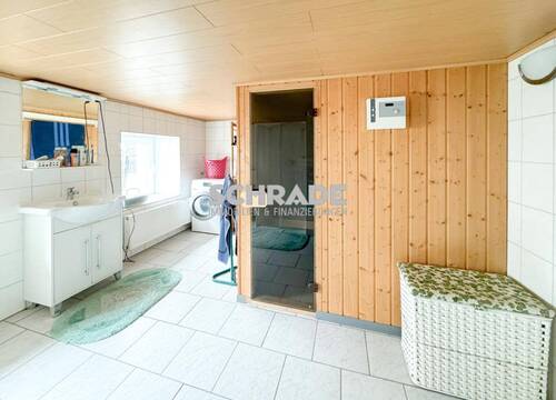 Die Relaxzone "Sauna" im Keller... - 