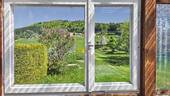 Blick aus Gartenhaus - 