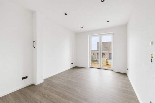 Schlafzimmer - KI-generiertes Bild aus Rohbauzustand! Abweichungen möglich! - 2 Zimmer Etagenwohnung zur Miete in Husum