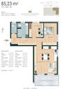 Grundriss Wohnung B-08 - 