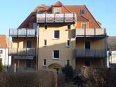 Ansicht Garten (Balkon oben) - Etagenwohnung mit 34,00 m² in Zwickau zur Miete