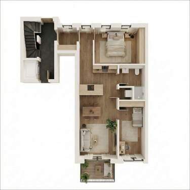 WE13 - Etagenwohnung mit 65,00 m&sup2; in Aschaffenburg zum Kaufen