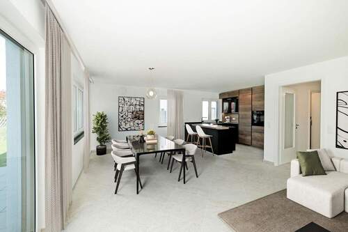 Wohn-Essb. mit Küche Haus B - 6 Zimmer Doppelhaushälfte zum Kaufen in Brunnthal