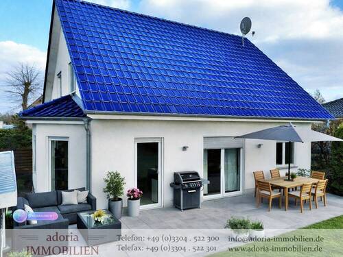 Hausansicht Terrasse (Idee) - 4 Zimmer Einfamilienhaus zum Kaufen in Oberkrämer / Schwante
