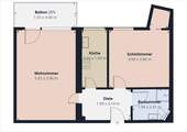 Grundriss der Wohnung - 