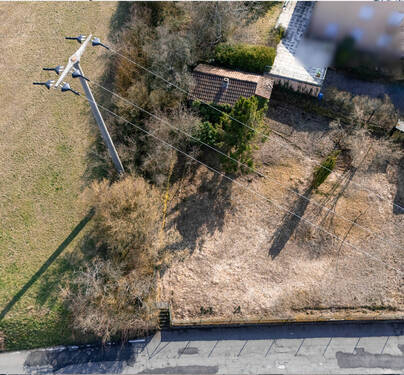 Drohnenaufnahme - Grundstück in Würzburg / Oberdürrbach