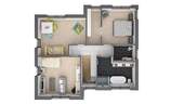 Grundriss OG - Abb. kann Sonderausstatt. enthalten - 5 Zimmer Einfamilienhaus in Lichtenau