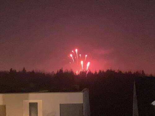 Blick aus dem Haus - 