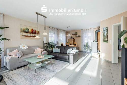 Wohnzimmer - 4 Zimmer Einfamilienhaus in Warendorf-Freckenhorst