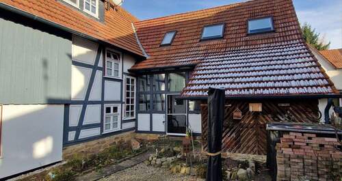 Carport, Schuppen von hinten - Mehrfamilienhaus, Wohnhaus mit 260,00 m² in Immenhausen zum Kaufen