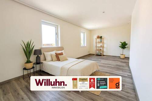 Schlafzimmer 3 - Hochwertig saniert: Traumhaft helle Wohnung mit Garten & Terrasse 