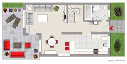 Erdgeschoss - Doppelhaushälfte mit 151,00 m² in Reinheim zum Kaufen
