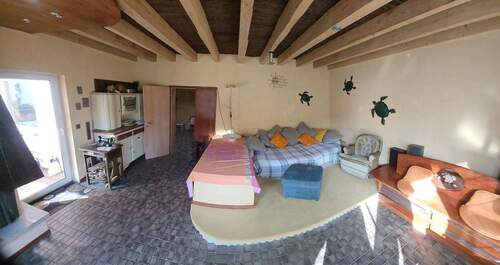 Wohnzimmer Kamin Terrassentür - 