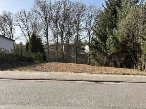 Straßenansicht - Baugrundstück in ruhiger Seitenstraße