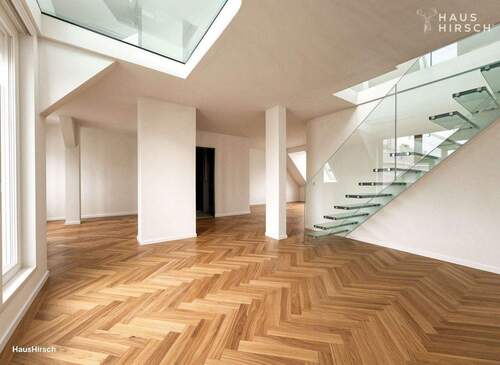 Visualisierung Wohnbereich - 7 Zimmer Etagenwohnung zum Kaufen in München