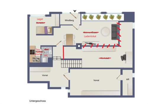 UG_Ladenlokal od. größere Wohnung - 