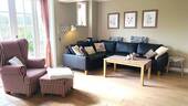 Eckcouch und Terrassenzugang - 