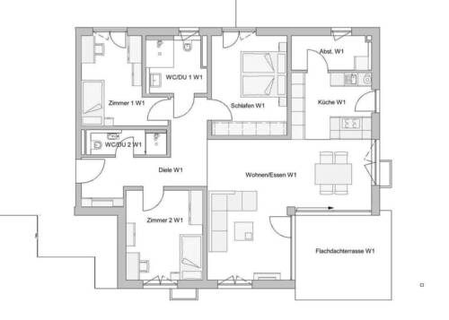 Bild 2 - 4 Zimmer Etagenwohnung zur Miete in Emmendingen Windenreute