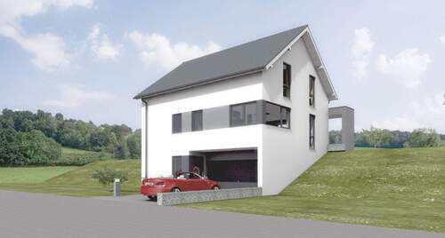 P-2auf Garage.jpg - Niedrigenergie Architektenhaus von Visio PlanHaus