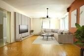 EG Wohnzimmer virtuell gestaged - 4 Zimmer Mehrfamilienhaus, Wohnhaus zum Kaufen in Frechen