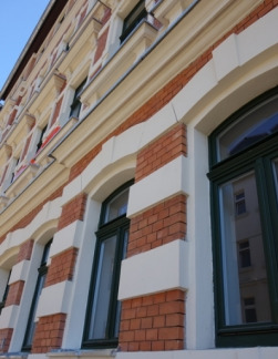 Fassade - Etagenwohnung mit 78,50 m&sup2; in Leipzig zur Miete