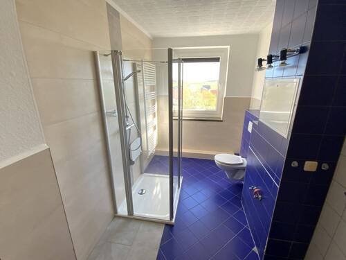 Bad mit Dusche, WC und Waschmaschinenanschluss - 