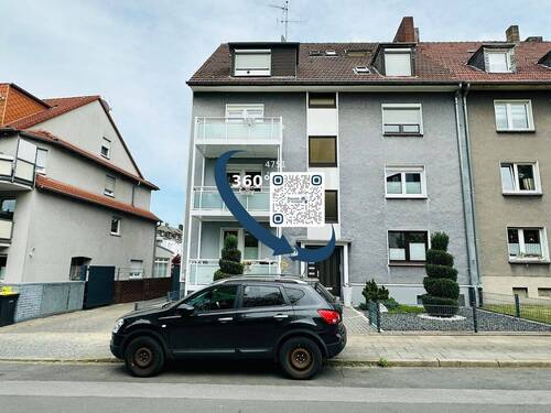 Ansicht - Mehrfamilienhaus mit Balkonen und Garagen in Essen-Altendorf