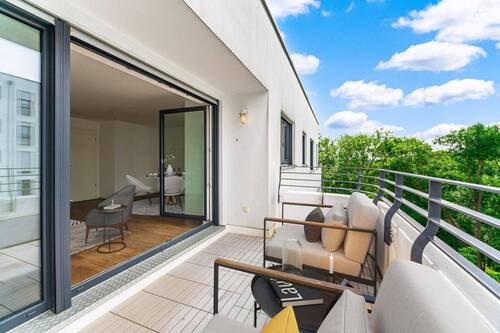 Balkon - virtuelles Wohnbeispiel - 