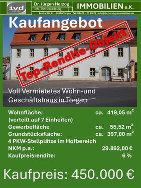 Info - 1 Zimmer Mehrfamilienhaus, Wohnhaus zum Kaufen in Torgau