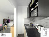 Küche - 1 Zimmer Etagenwohnung in Berlin