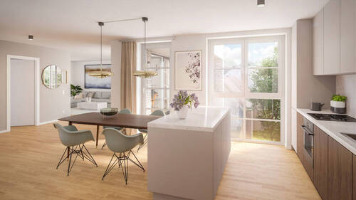 KÜCHE/ WOHN-/ESSBEREICH - 4 Zimmer Etagenwohnung in Hamburg