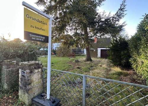 Strassenansicht - Grundstück in Hamburg