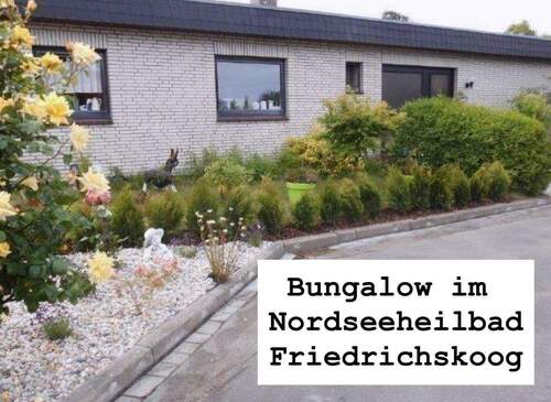 Front Ansicht - Traumhafter Bungalow im Nordseeheilbad Friedrichskoog Ihre Oase der Erholung