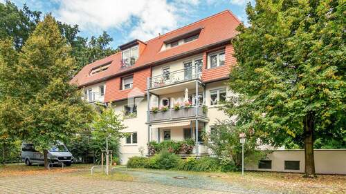 Außenansicht 4 - Attraktive 1-Zimmer-Wohnung in Markkleeberg - mit Stellplatz und Aufzug