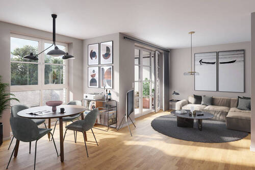 WOHNEN / ESSEN - 2 Zimmer Etagenwohnung in Hamburg