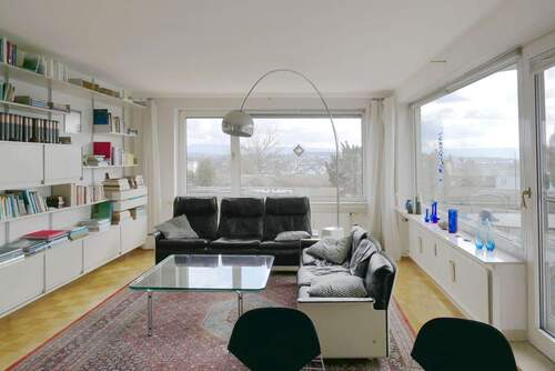 Wohnzimmer - Terrassenwohnung mit 108,00 m&sup2; in Kassel zum Kaufen