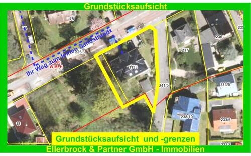 Grundstücksaufsicht - Etagenwohnung mit 121,00 m&sup2; in Timmendorfer Strand zum Kaufen