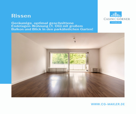 Titelbild - Helle, optimal geschnittene Endetagen-Wohnung mit großem Balkon + Blick in den parkähnlichen Garten!